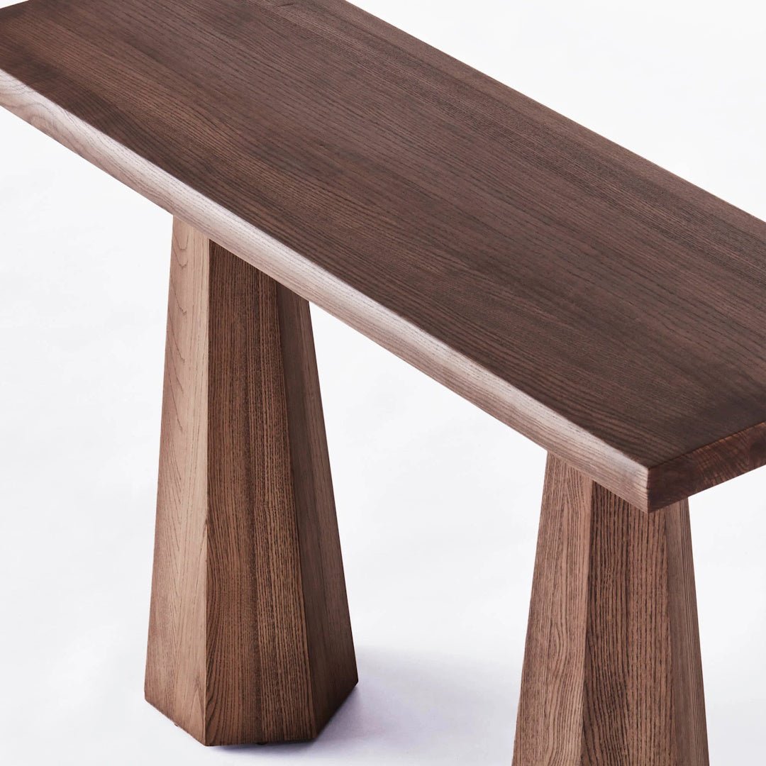 Hexagon Console Table Stained Ash - ökenhem