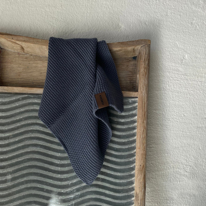 Humdakin Knitted Dishcloth - Blue Stone - ökenhem
