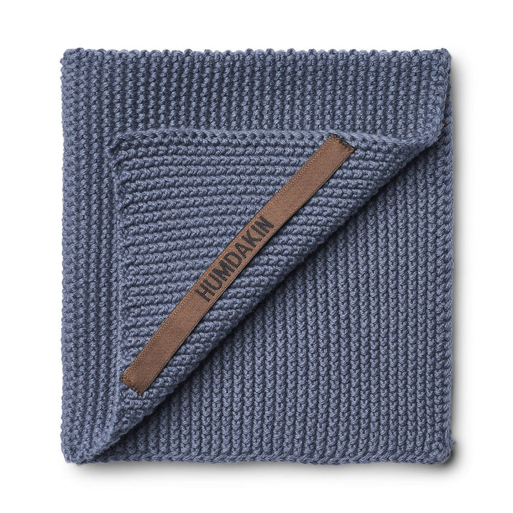 Humdakin Knitted Dishcloth - Blue Stone - ökenhem