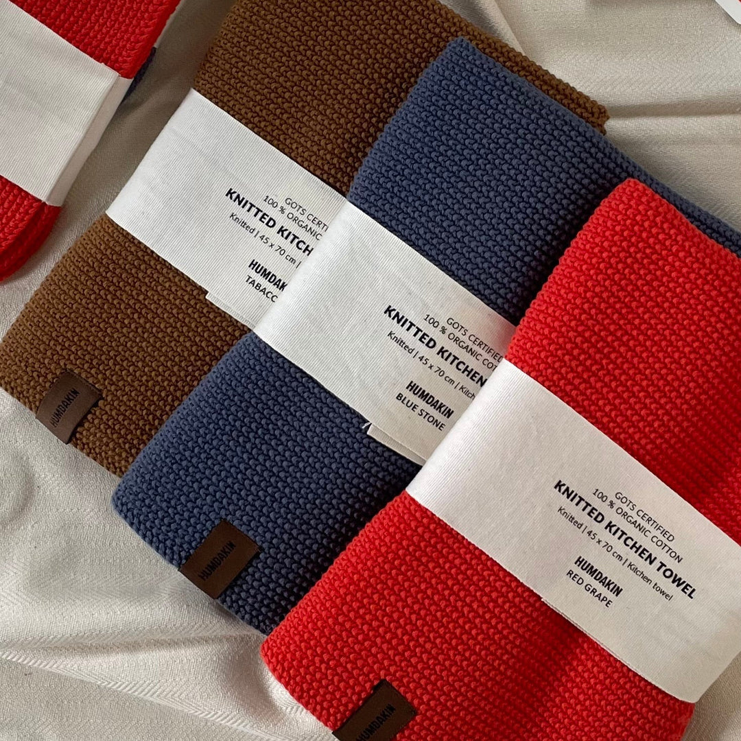 Humdakin Knitted Kitchen Towel - Tobacco - ökenhem