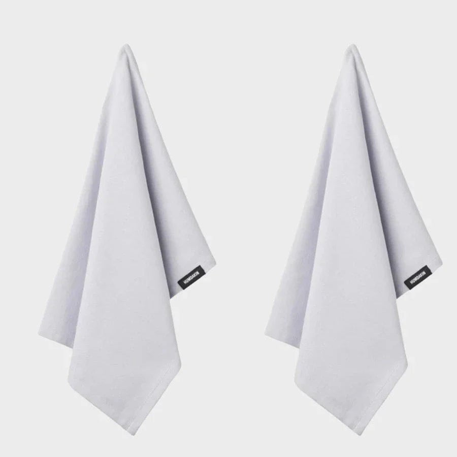 Humdakin Organic Tea Towel, 2 pack - Blue Glass - ökenhem