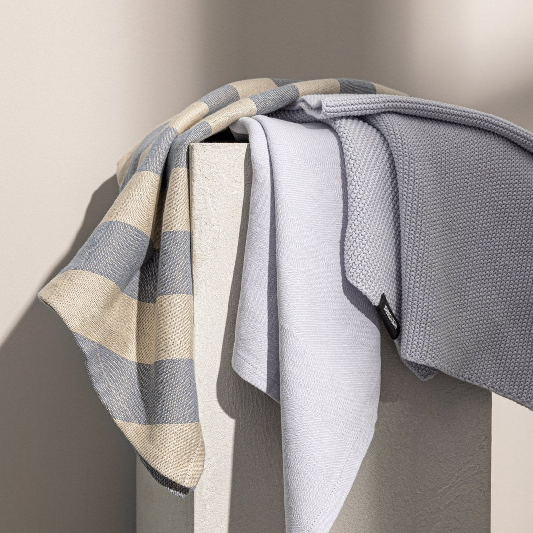 Humdakin Organic Tea Towel, 2 pack - Blue Glass - ökenhem