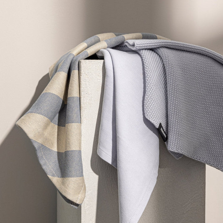 Humdakin Organic Tea Towel, 2 pack - Blue Glass - ökenhem