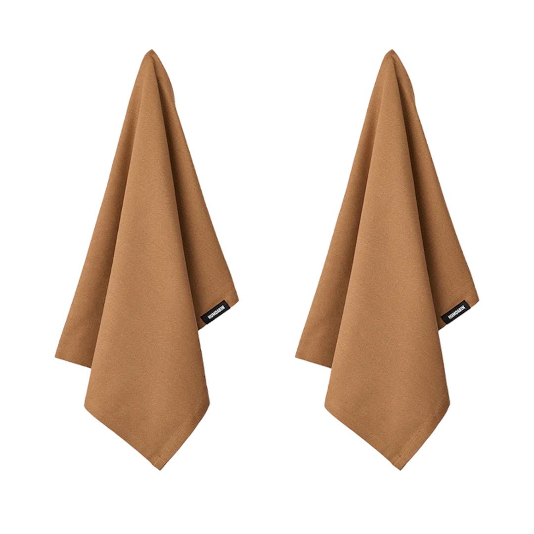 Humdakin Organic Tea Towel, 2 pack - Tobacco - ökenhem