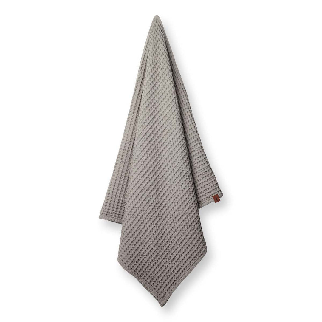Humdakin Waffle Bath Towel - Stone - ökenhem