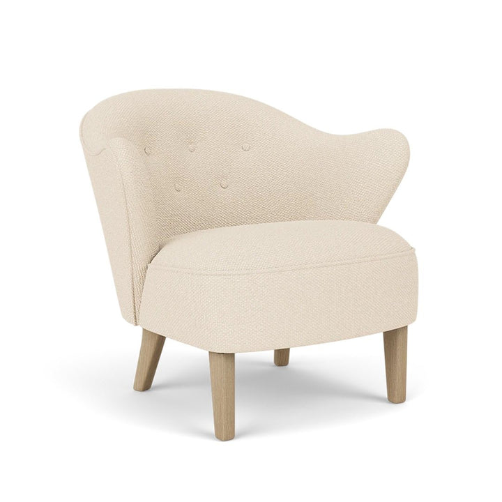 Ingeborg Lounge Chair, Textile in Natural Oak, Logan Jasmine