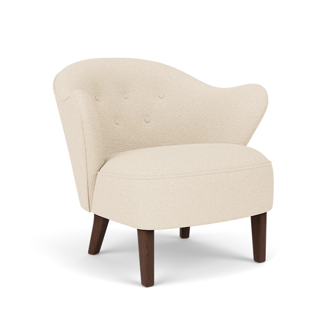 Ingeborg Lounge Chair, Textile in Dark Stained Oak, Logan Jasmine