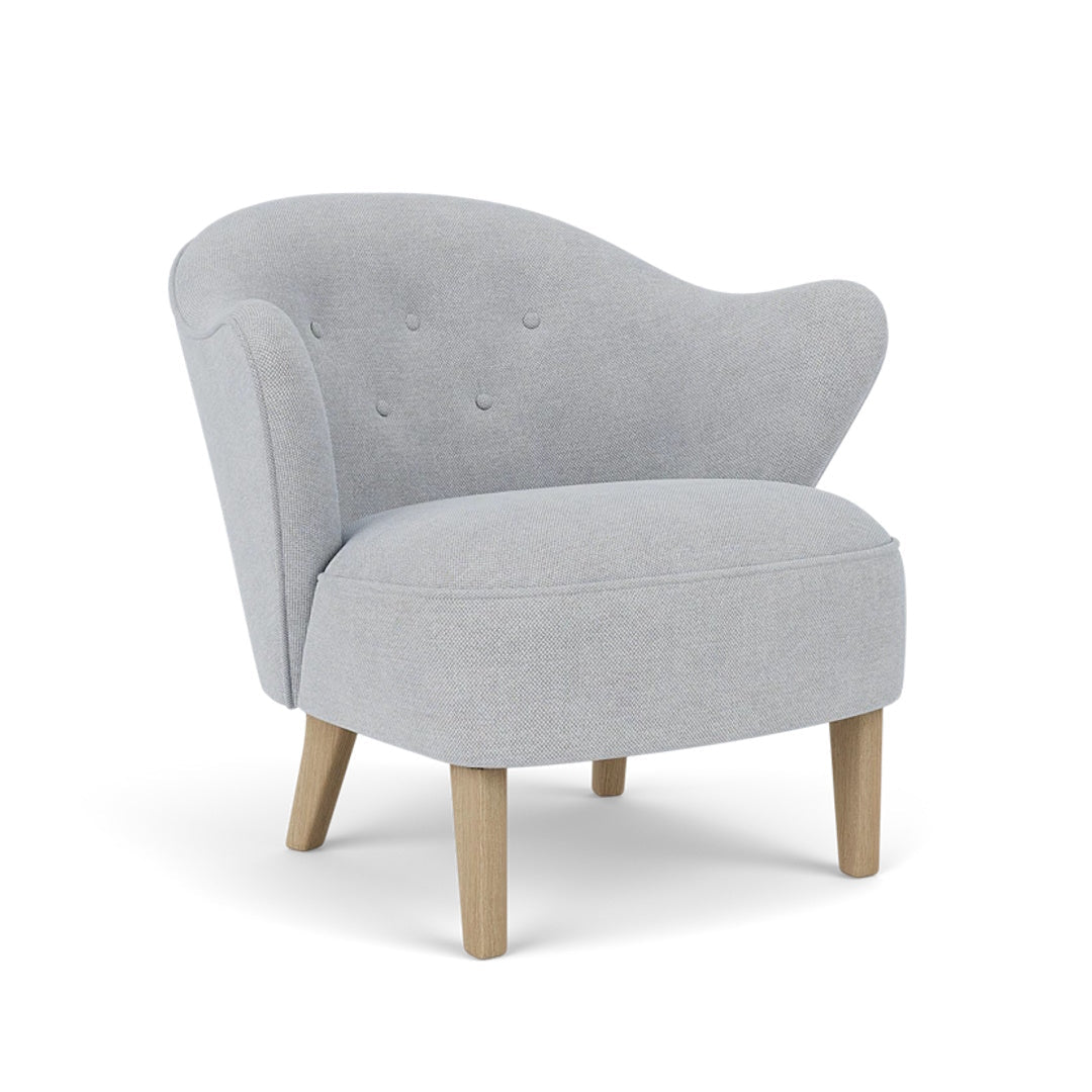 Ingeborg Lounge Chair, Textile in Natural Oak, 0751/Fiord