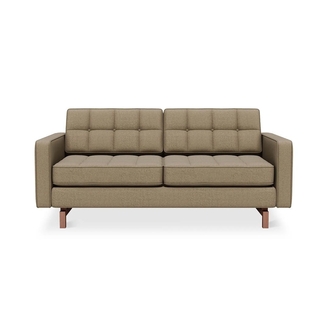 Jane 2 Loft Sofa in Merino Mocha, Classic Walnut