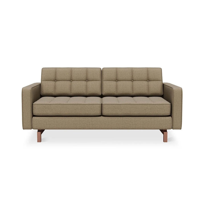 Jane 2 Loft Sofa in Merino Mocha, Classic Walnut