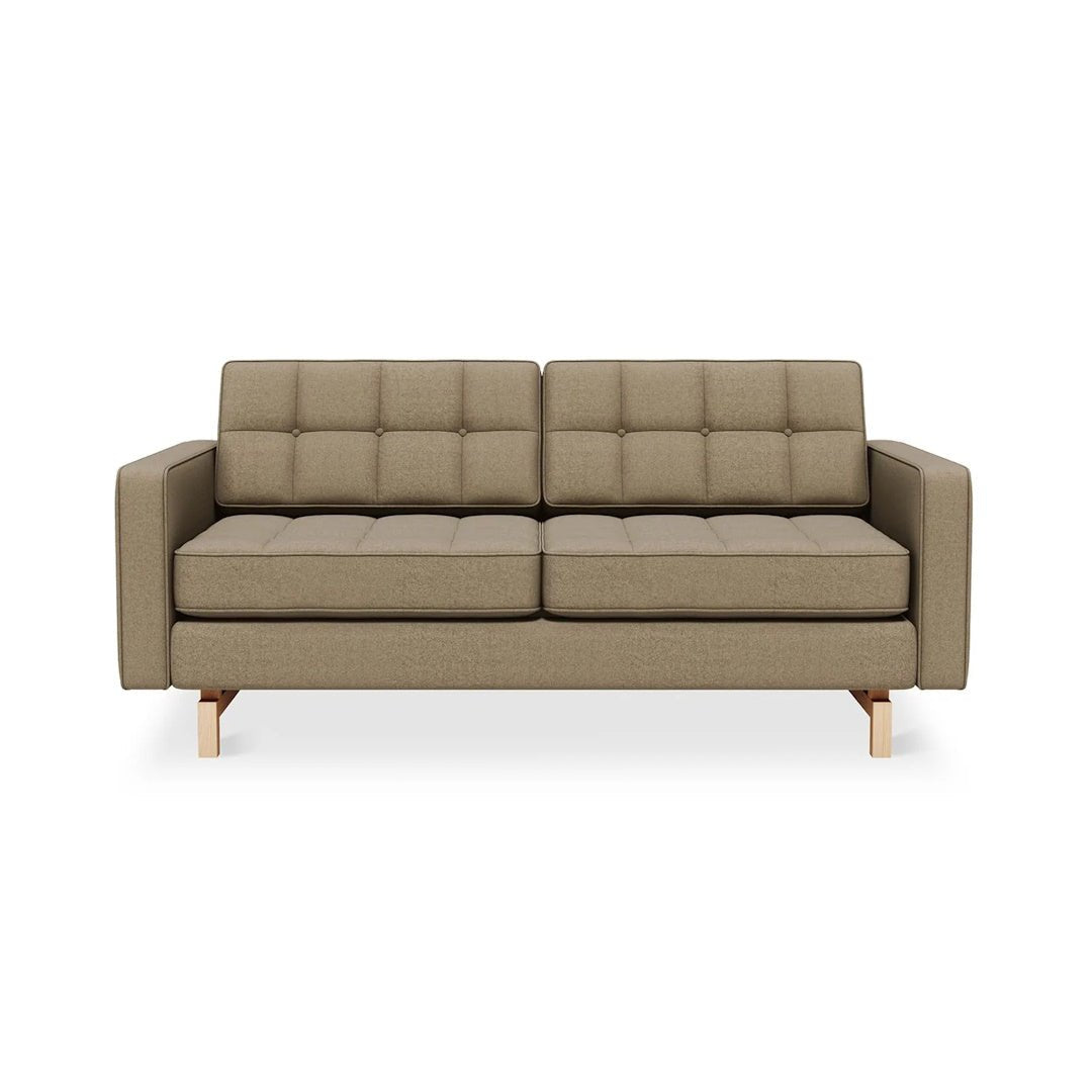 Jane 2 Loft Sofa in Merino Mocha, Natural Ash