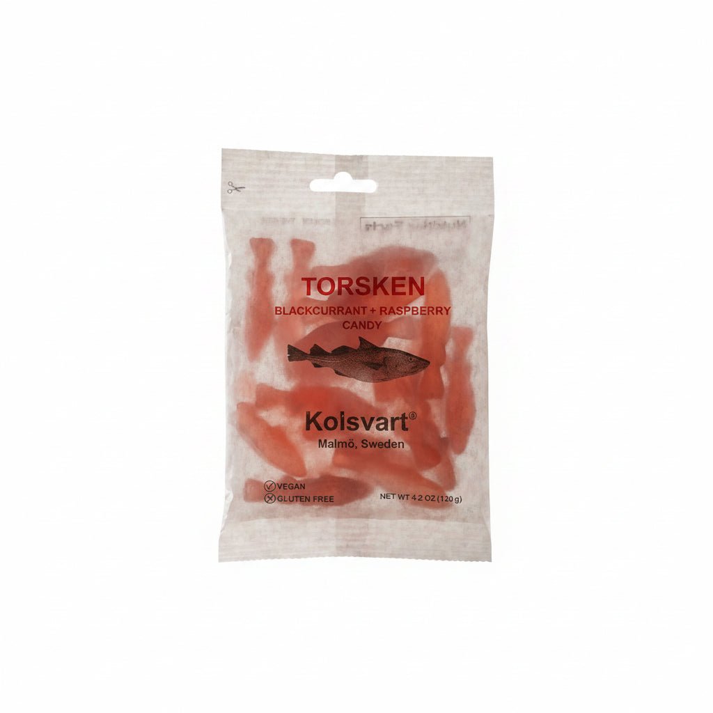 Kolsvart Gummy Fish - ökenhem