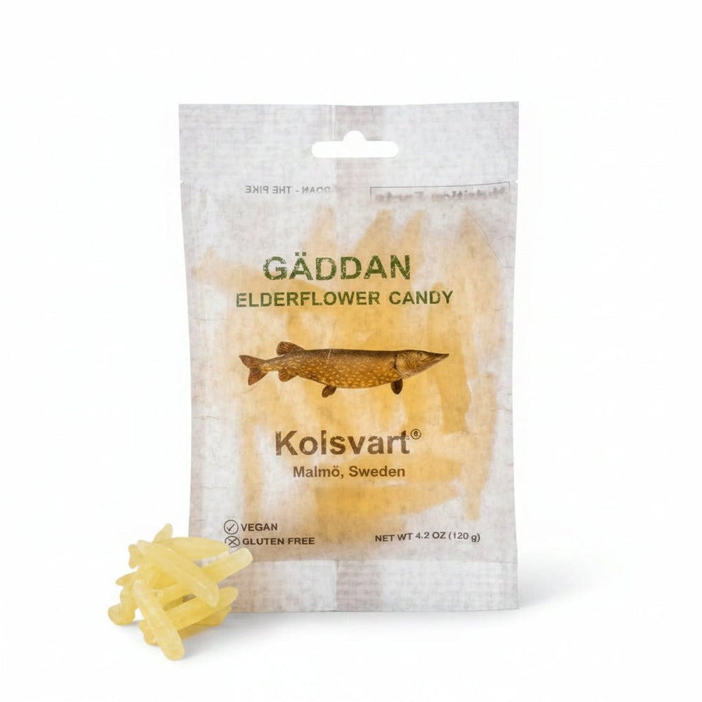 Kolsvart Gummy Fish - ökenhem