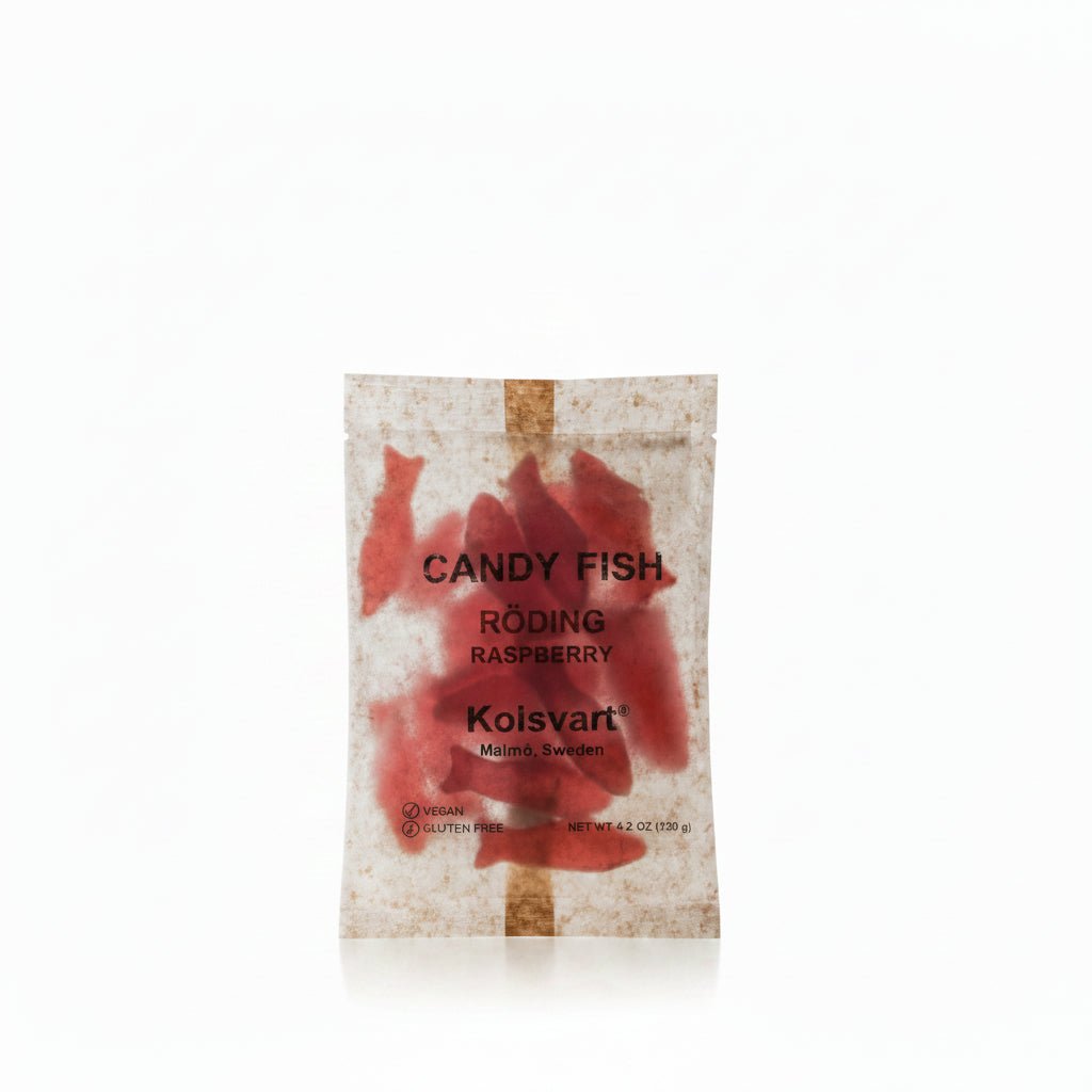 Kolsvart Gummy Fish - ökenhem