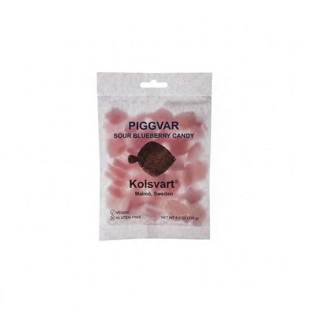 Kolsvart Gummy Fish - ökenhem