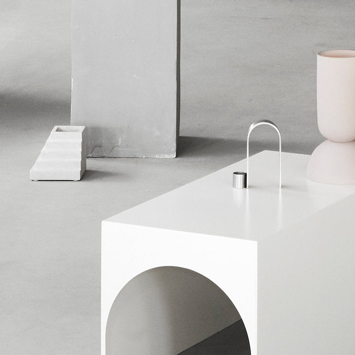 Kristina Dam Studio Arch Candleholder Vol. 1, Stainless Steel - ökenhem