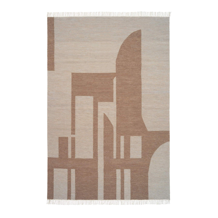 Kristina Dam Studio Contemporary Kelim Rug, 118 x 78", Brown - ökenhem