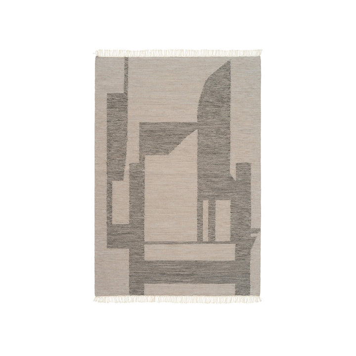 Kristina Dam Studio Contemporary Kelim Rug, 78 x 55", Beige - ökenhem