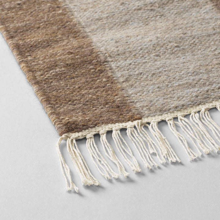 Kristina Dam Studio Contemporary Kelim Rug, 78x 55", Brown - ökenhem