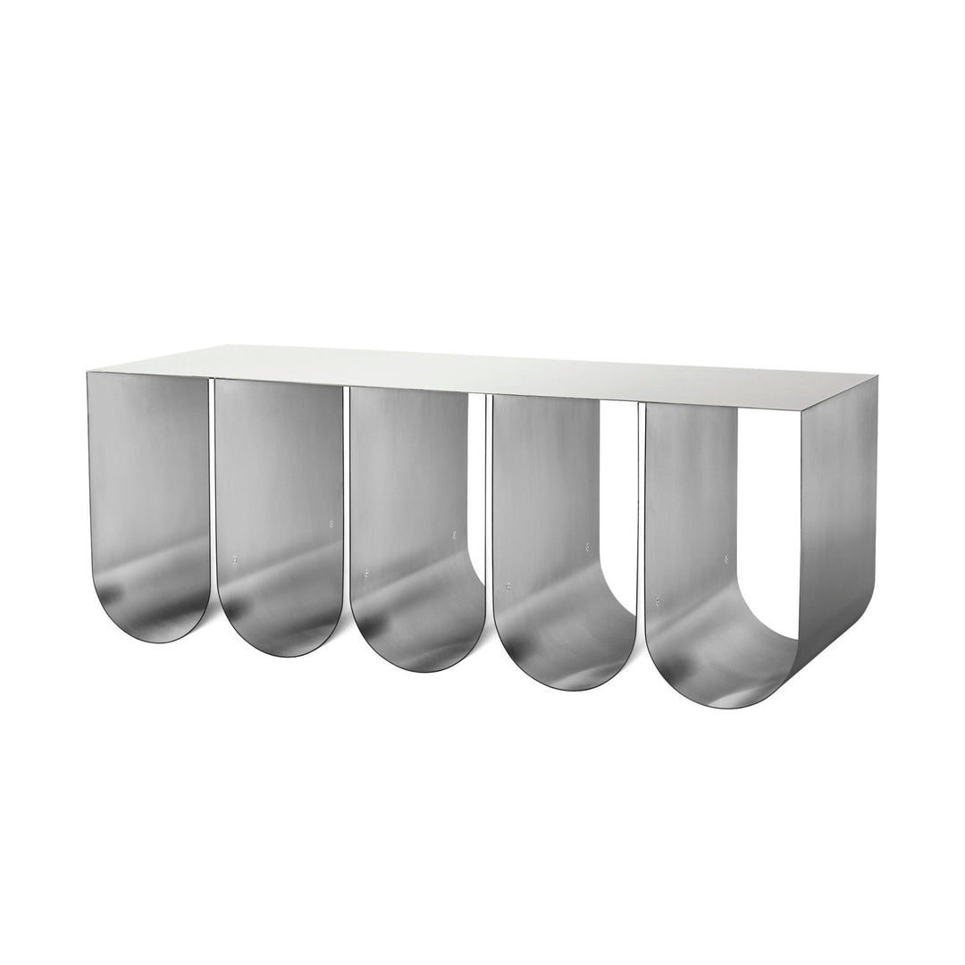 Kristina Dam Studio Curved Bench, Stainless Steel - ökenhem