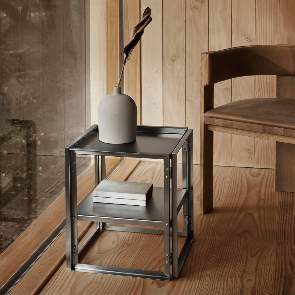 Kristina Dam Studio Foldable Side Table, Stainless Steel - ökenhem