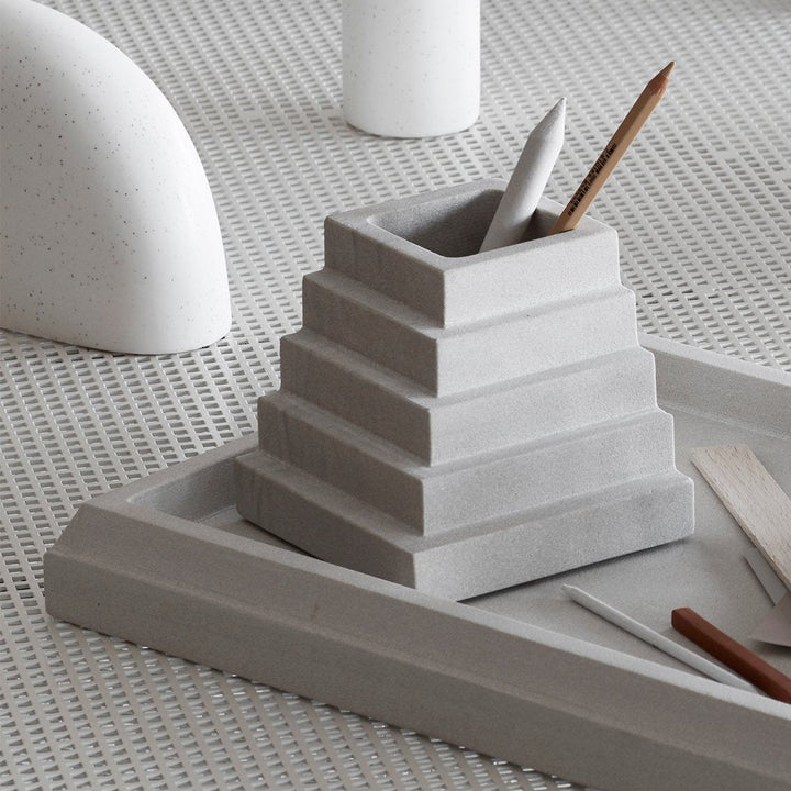 Kristina Dam Studio Sandstone Desk Organizer, Small - ökenhem