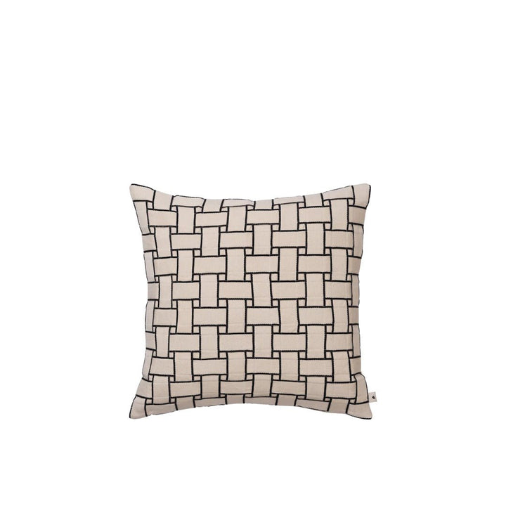 Lattice Cushion - Off - White/Black - ökenhem
