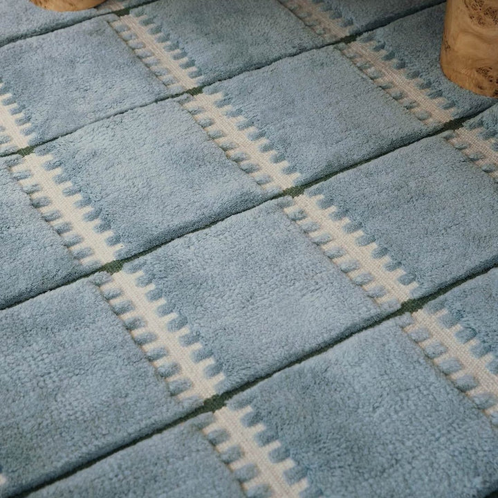 Lilly Wool Rug - Blue - ökenhem