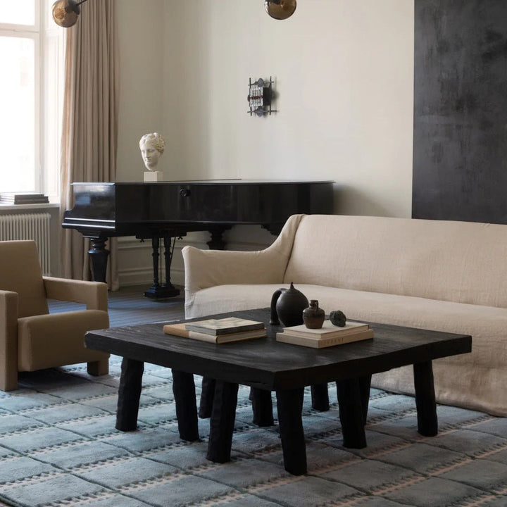 Lilly Wool Rug - Blue - ökenhem