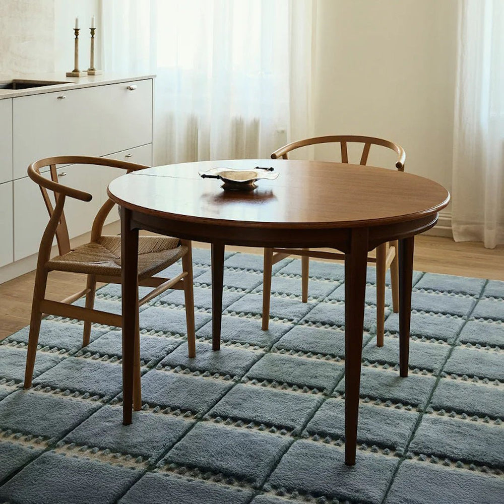 Lilly Wool Rug - Blue - ökenhem