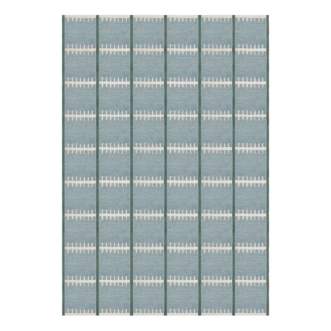 Lilly Wool Rug - Blue - ökenhem