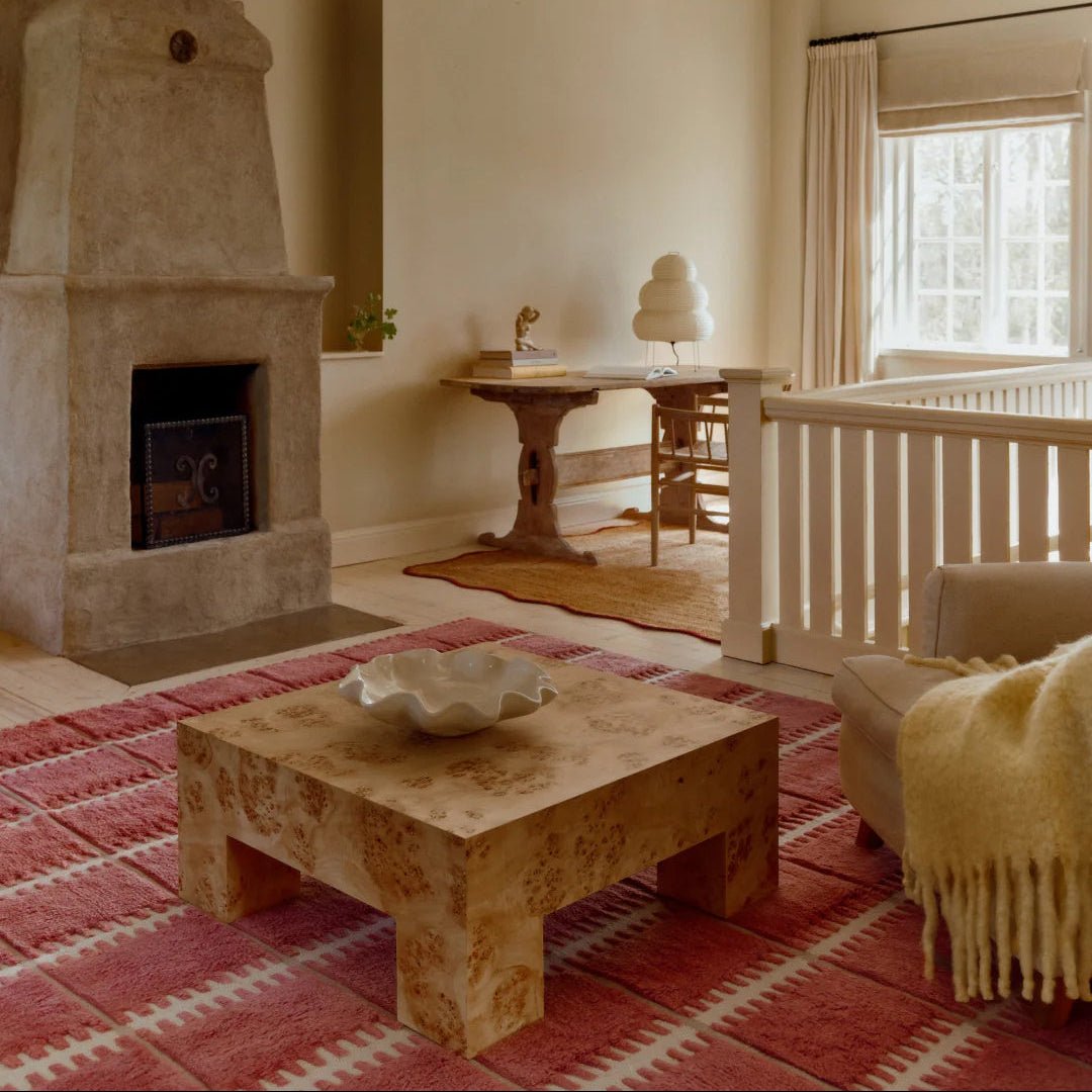 Lilly Wool Rug - Claret Red - ökenhem