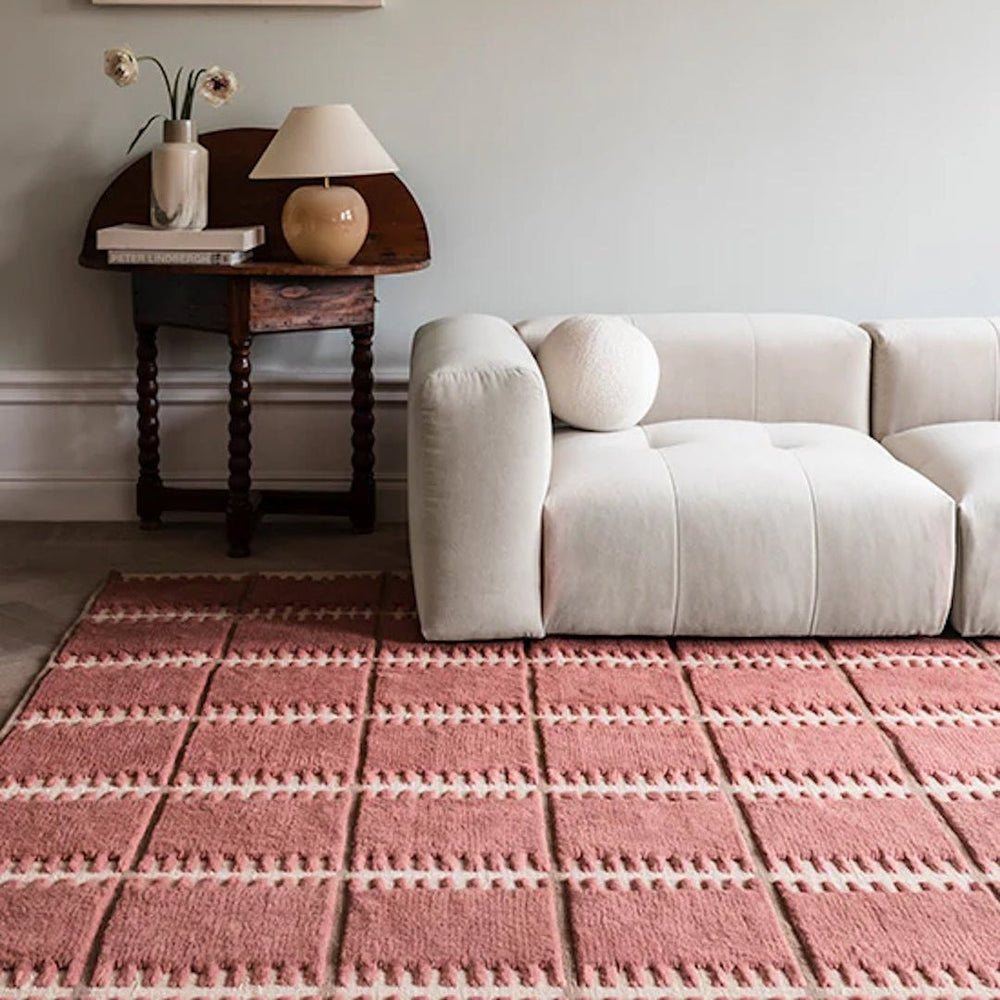 Lilly Wool Rug - Claret Red - ökenhem