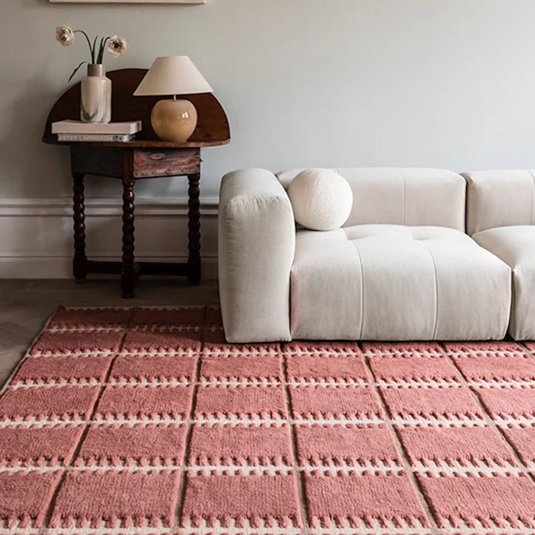 Lilly Wool Rug - Claret Red - ökenhem