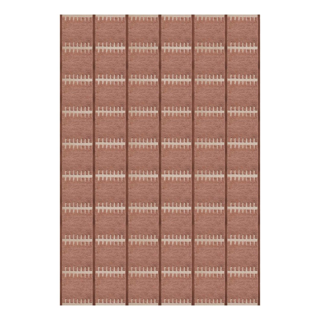 Lilly Wool Rug - Rust - ökenhem
