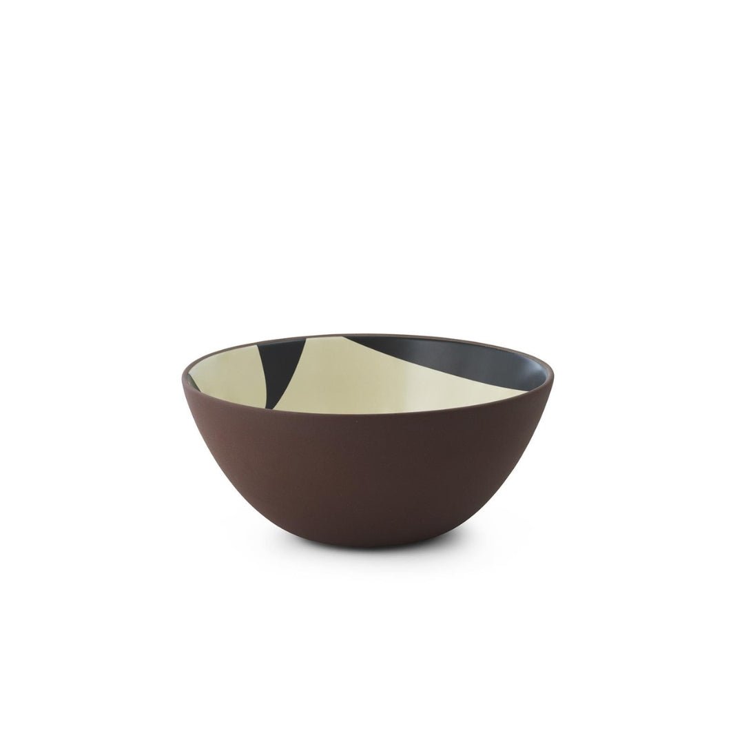 Line Bowl Ø23 Black/Cream - ökenhem