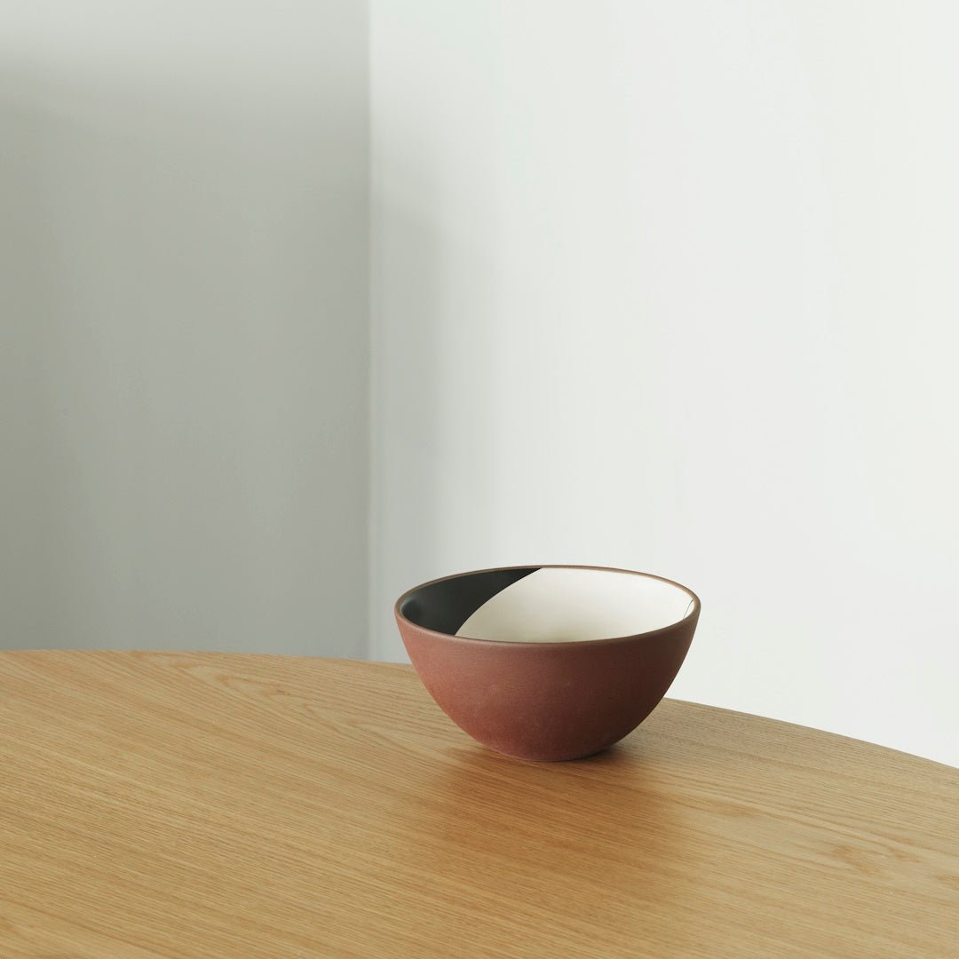 Line Bowl Ø15 Black/Cream - ökenhem