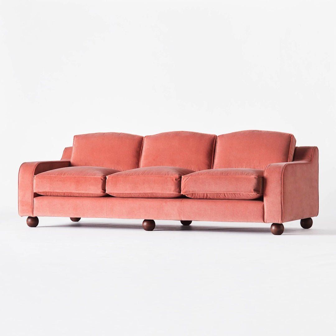 Lola Sofa Velvet Vintage Pink - ökenhem