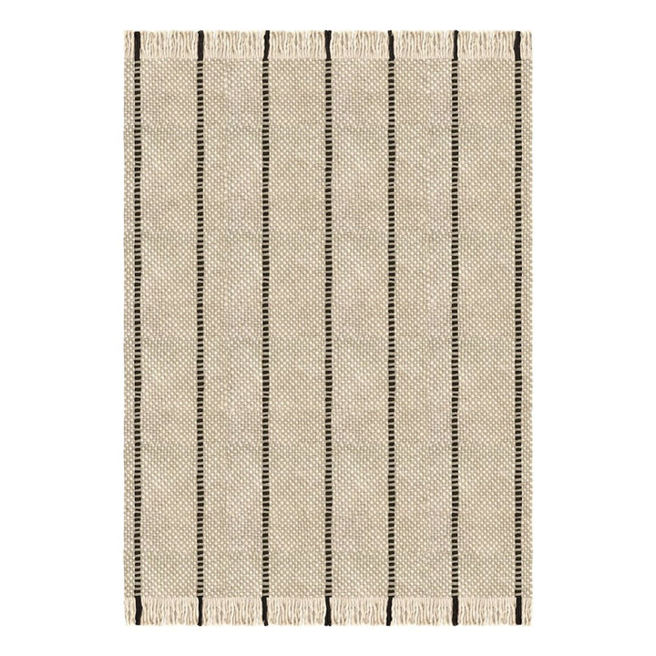 Massproductions Cord Wool Rug - Black &amp; White - ökenhem