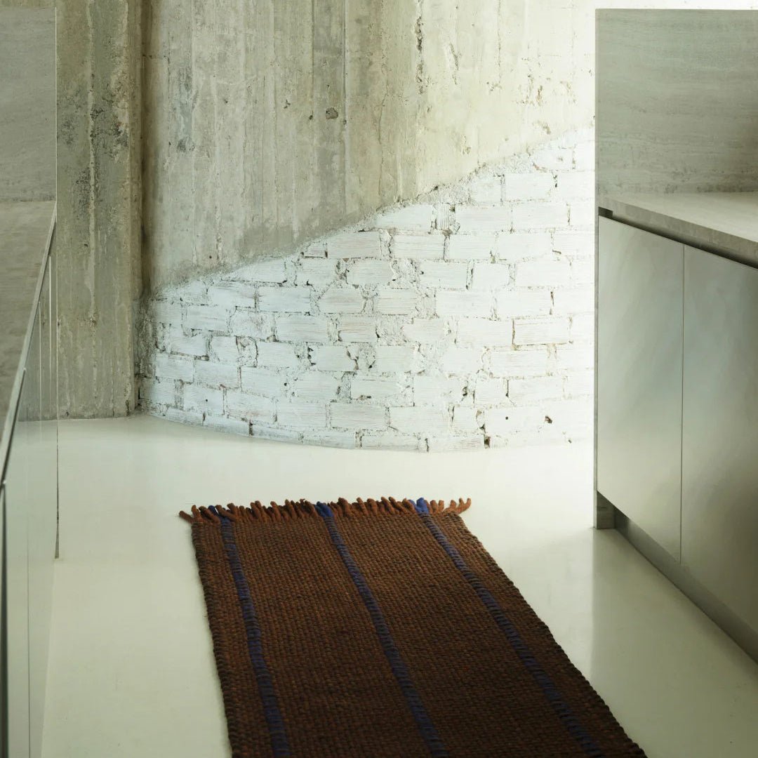 Massproductions Cord Wool Rug - Blue Brown - ökenhem
