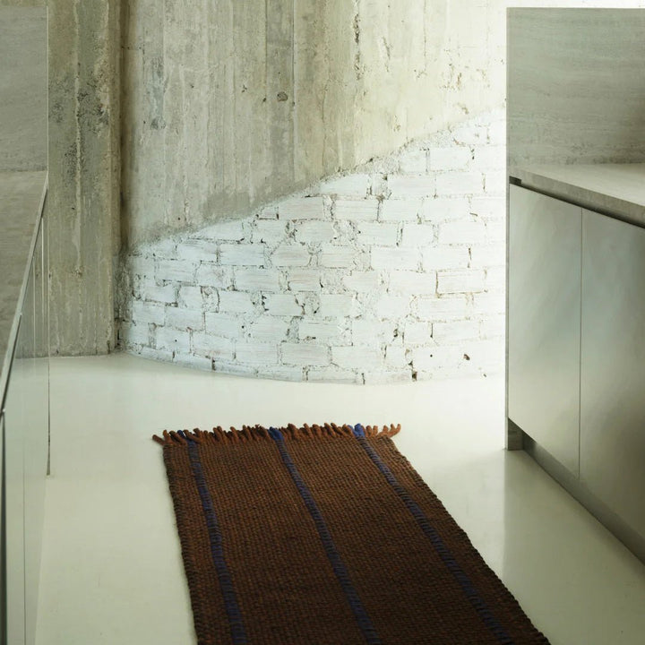 Massproductions Cord Wool Rug - Blue Brown - ökenhem