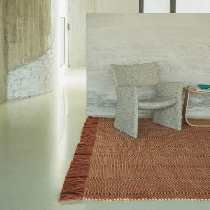 Massproductions Cord Wool Rug - Burgundy Rust - ökenhem