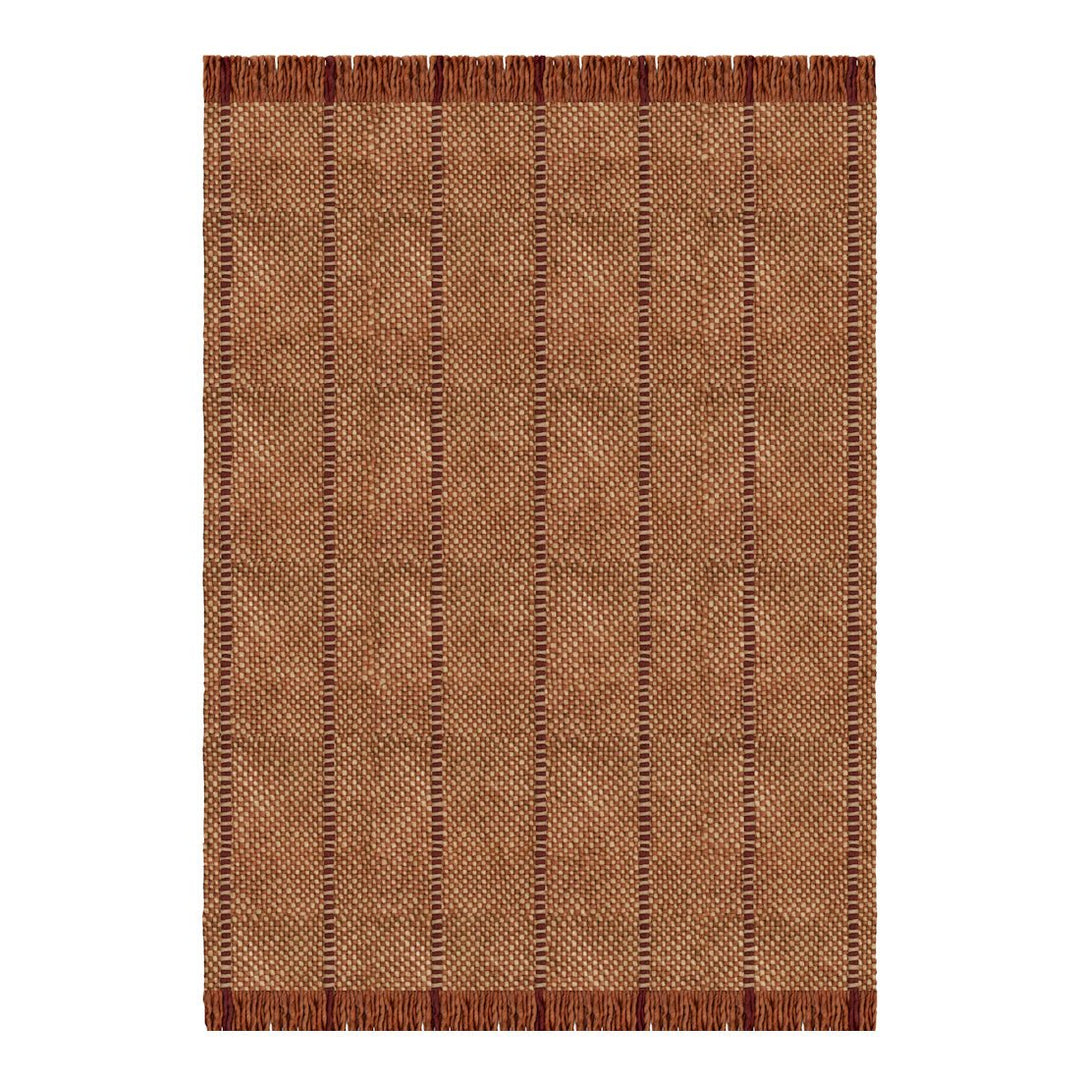 Massproductions Cord Wool Rug - Burgundy Rust - ökenhem