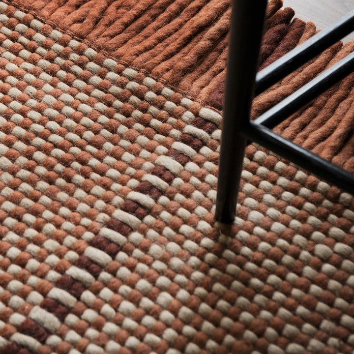 Massproductions Cord Wool Rug - Burgundy Rust - ökenhem