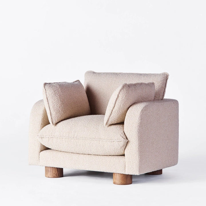Miles Armchair Boucle Beige - ökenhem