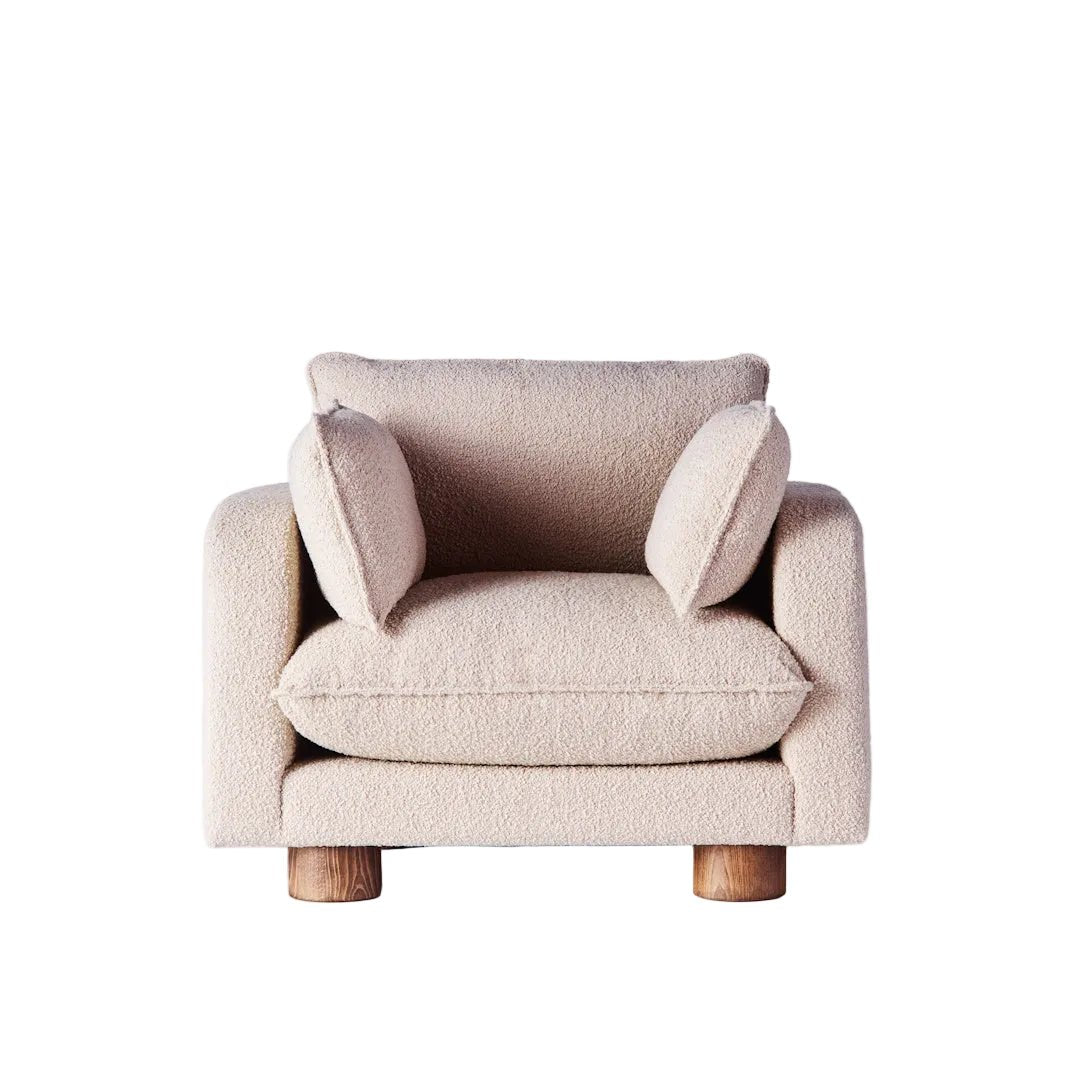 Miles Armchair Boucle Beige - ökenhem