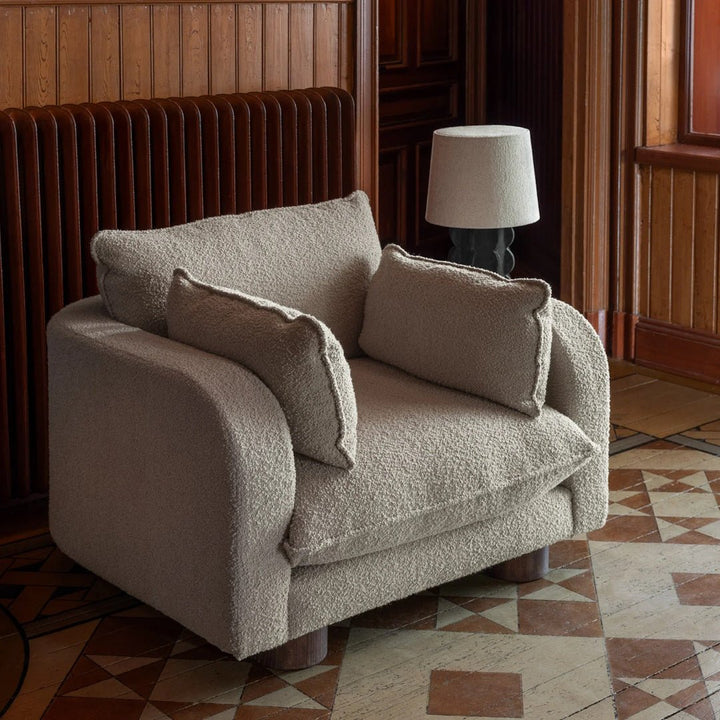 Miles Armchair Boucle Beige - ökenhem
