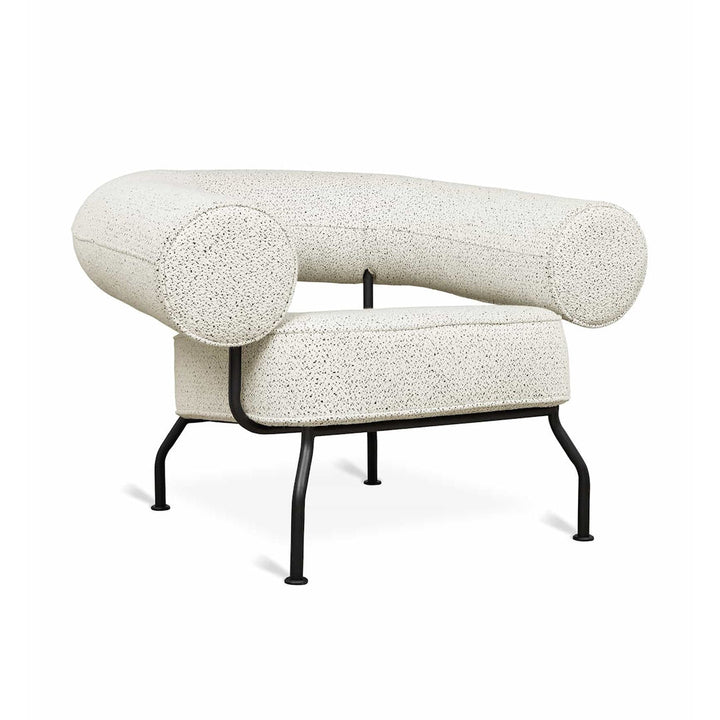 Mirador Lounge Chair in Jubilee Dalmatian, Black