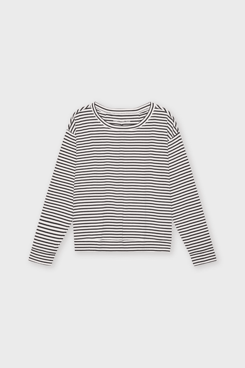 Moments Black Striped Cotton Top - ökenhem