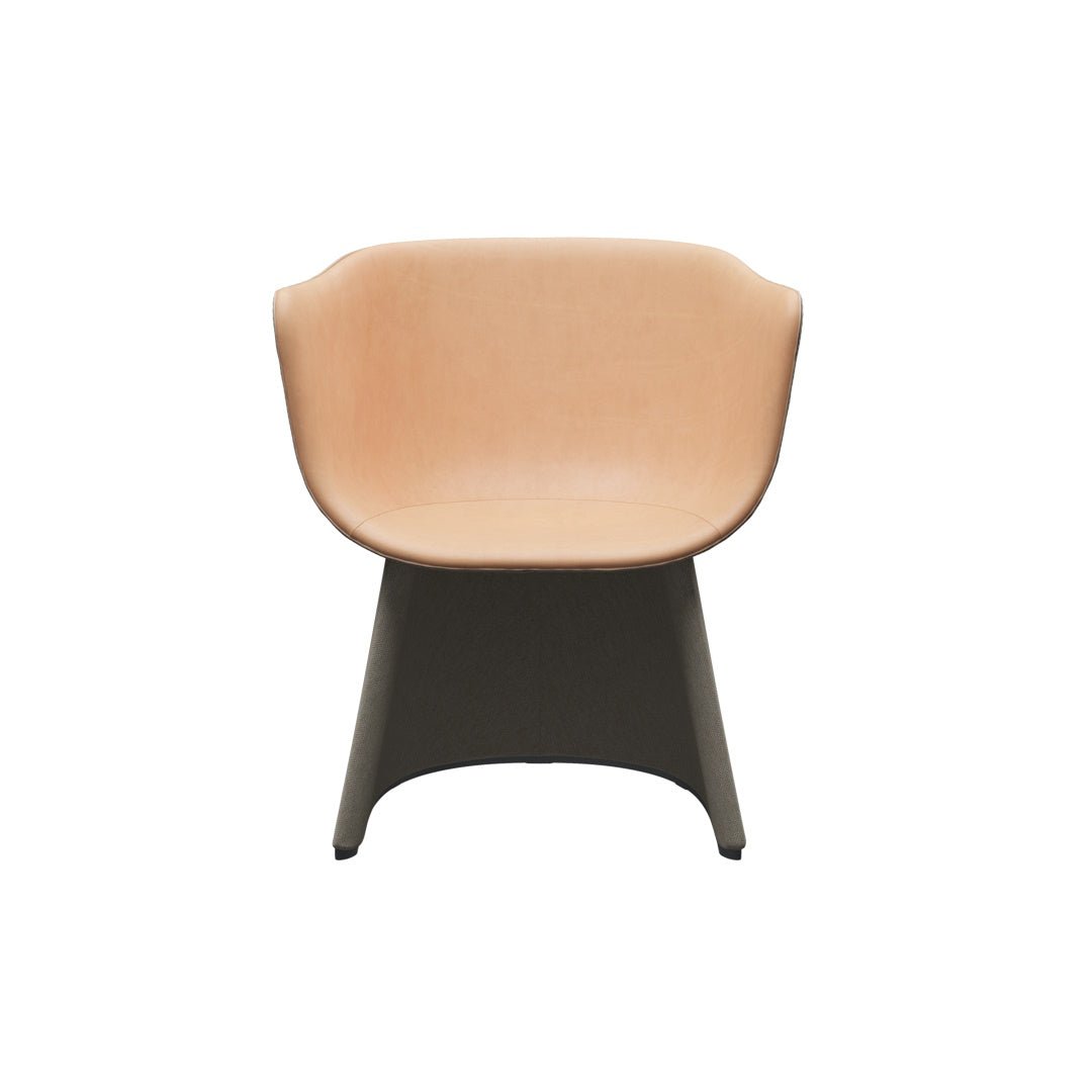 Monolit™ CM231 Lounge chair with leather piping - ökenhem